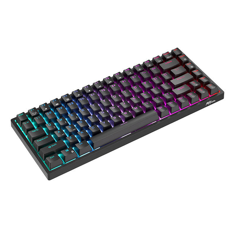 Trådløst mekanisk tastatur Royal Kludge RK84 RGB, Rød switch (sort)