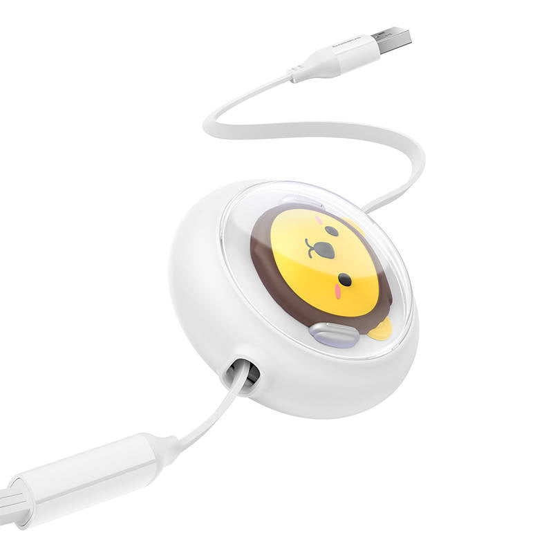 Opladningskabel 3w1 Baseus USB til USB-C, USB-M, Lightning 3,5A, 1,1m (hvid)