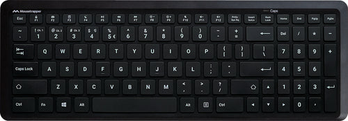 Mousetrapper Type Midi tastatur Hjemme/kontor USB + RF Wireless + Bluetooth QWERTY Nordisk Sort