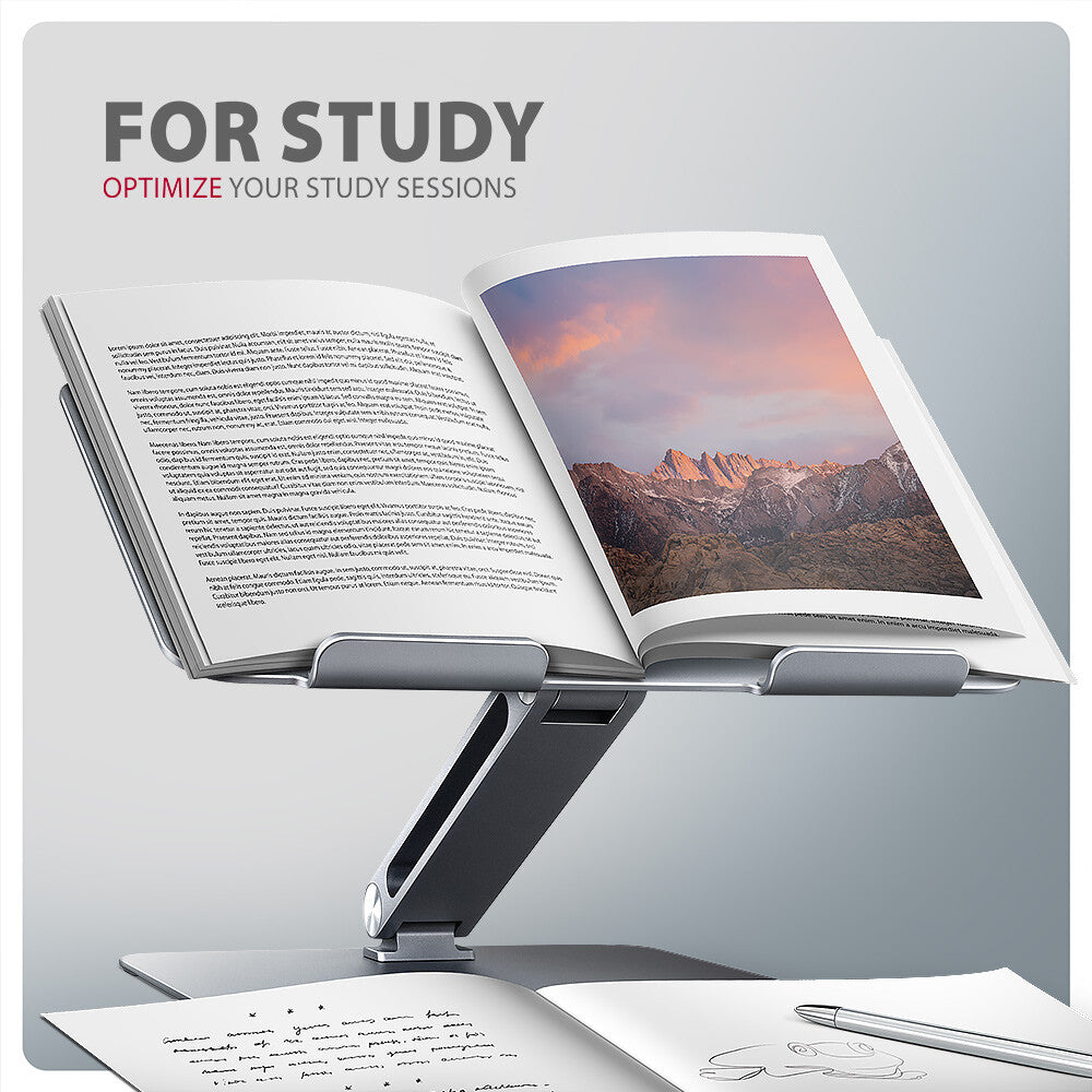Axagon STND-LQ laptop stativ Stander til laptop og tablet Grå 43,9 cm (17.3")