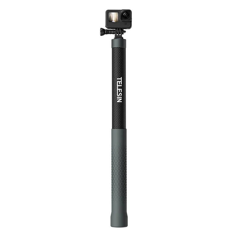 Carbonfiber selfie stick med 3m længde Telesin til kameraer GP-MNP-300-3