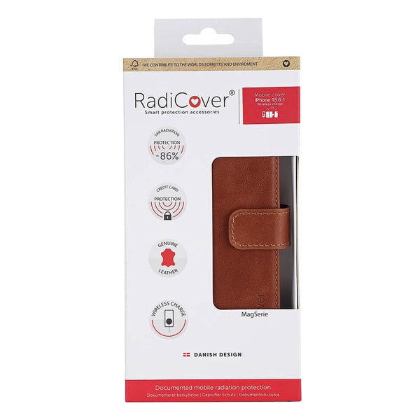 Radicover RAD287 mobiltelefon etui 15,5 cm (6.1") Folie Brun
