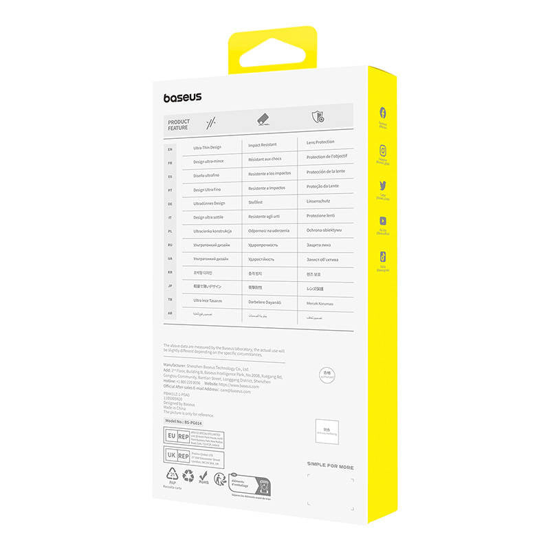 Telefonfoder til iPhone 15 Pro Baseus OS-Lucent Series (klart)