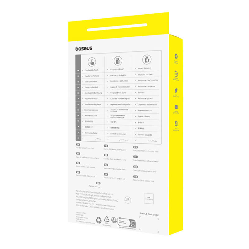 Telefonfoder til iPhone 15 ProMax Baseus Fauxther-serien (sort)