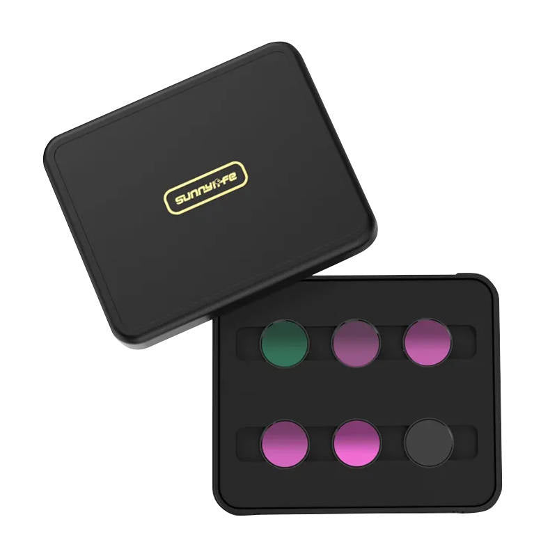 Sæt af 6 filtre MCUV+CPL+ND4+ND8+ND16+ND32 Sunnylife til Insta360 GO 3/2