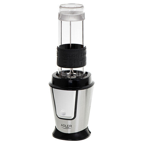 Adler AD 4081 blender 0,57 L Sportsblender 800 W Sort, Rustfrit stål, Gennemsigtig