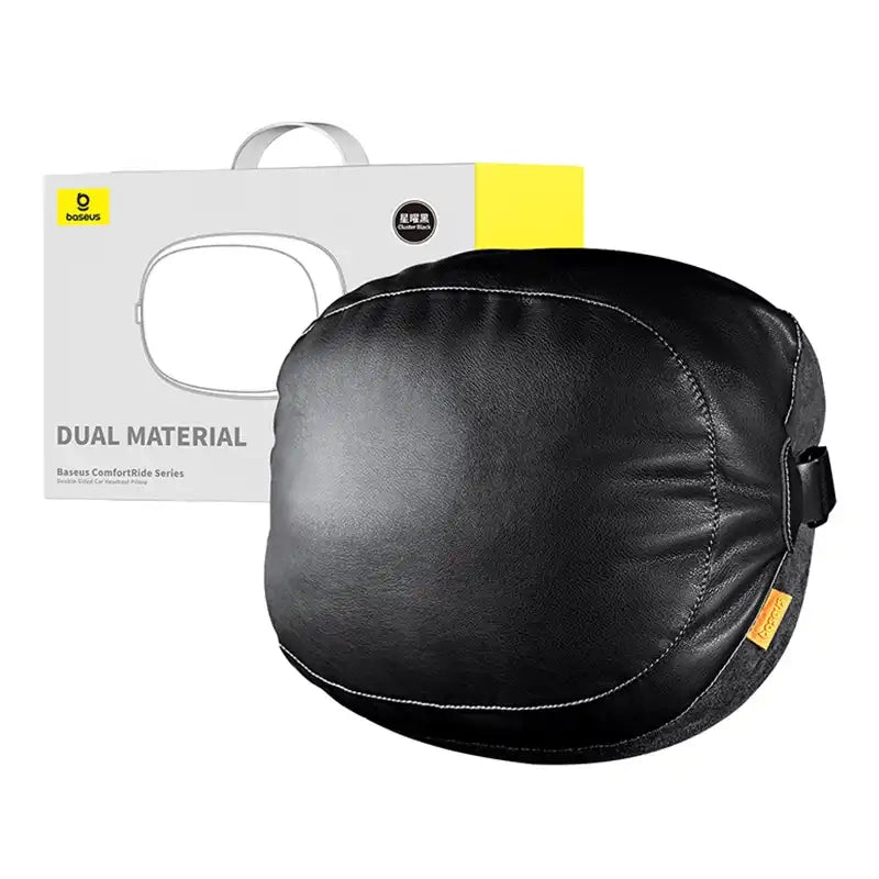 Dobbeltsidig bilhovedstøtte med påstillet pude Baseus Comfort Ride (sort)