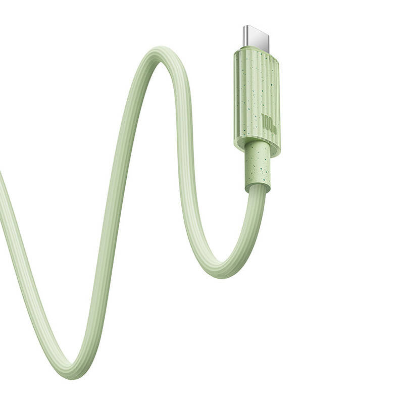 Hurtig opladning kabel Baseus USB-C til USB-C Habitat Series 2m 100W (grøn)