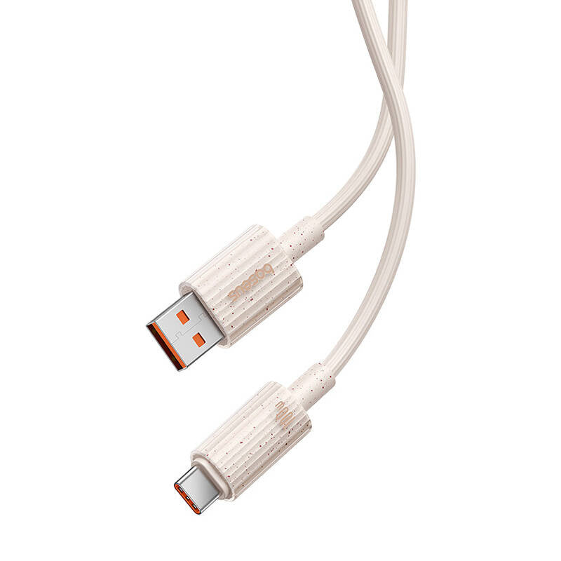 Hurtig opladning kabel Baseus USB til USB-C Habitat Series 1m 100W (rosa)