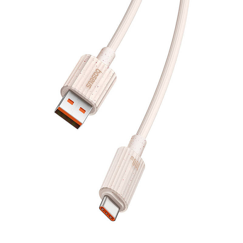 Hurtig opladning kabel Baseus USB til USB-C Habitat Series 2m 100W (rosa)