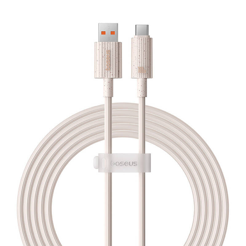 Hurtig opladning kabel Baseus USB til USB-C Habitat Series 2m 100W (rosa)