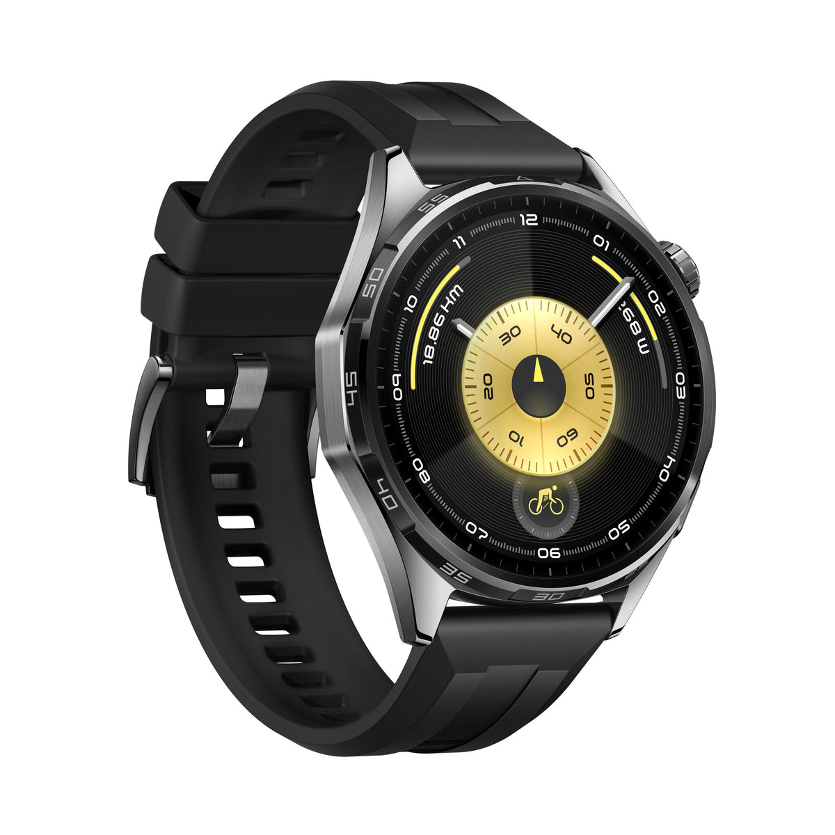 Huawei Watch GT6 46mm med Fluoroelastomer Strap Black EU
