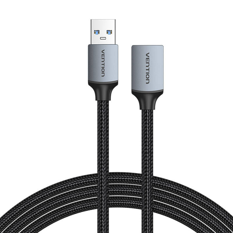 Kabel USB-A 3.0 A Mand til Kvinde Vention CBLHI 3m sort