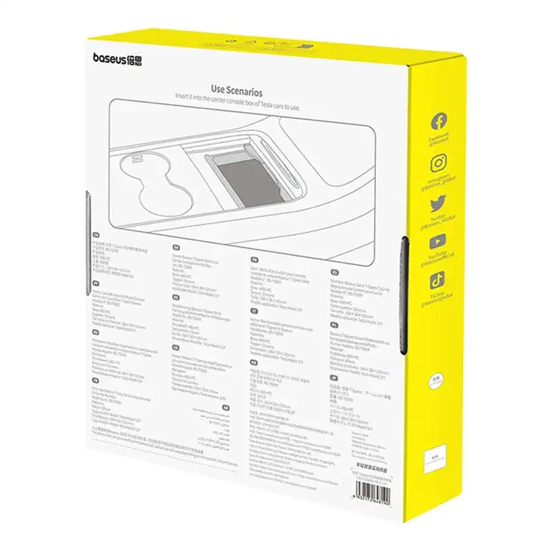 Opbevaringsboks Tesla Baseus (grå)