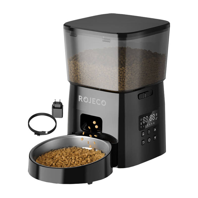 Rojeco 2L automatiske kæledyr feeder knap version