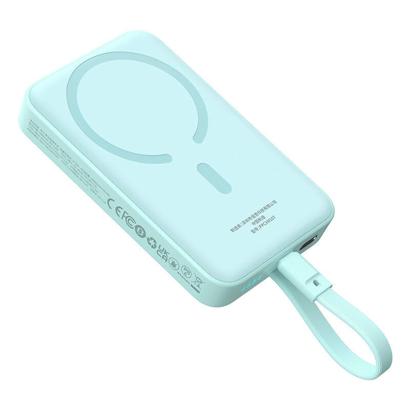 Powerbank Baseus Magnetic Mini 10000mAh, USB-C 30W MagSafe (blå)