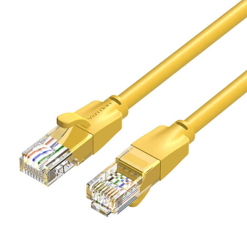 Netværkskabel UTP CAT6 Vention IBEYF RJ45 Ethernet 1000Mbps 1m Gul