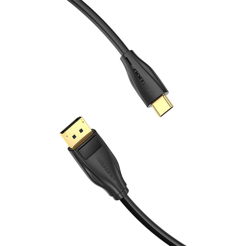 USB-C til DisplayPort 1.4 Kabel Vention CGYBG, 1,5m, 8K 60Hz/4K 120Hz (sort)