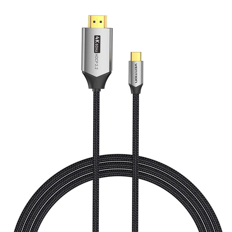 USB-C til HDMI 2.0 kabel Vention CRBBF 1m, 4K 60Hz (sort)