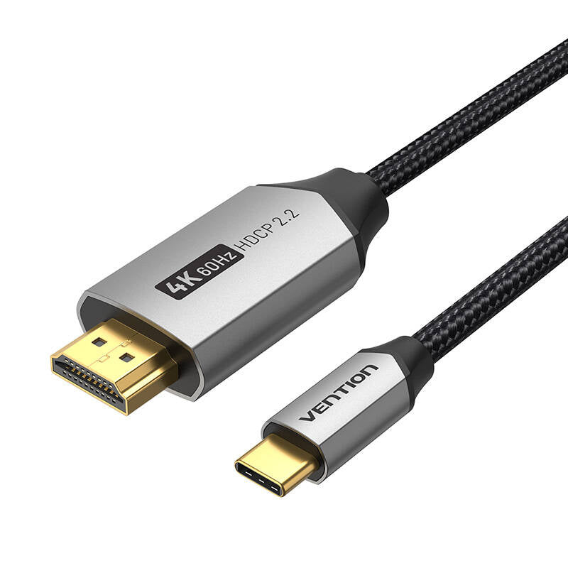 USB-C til HDMI 2.0 Kabel Vention CRBBG 1,5m, 4K 60Hz (sort)
