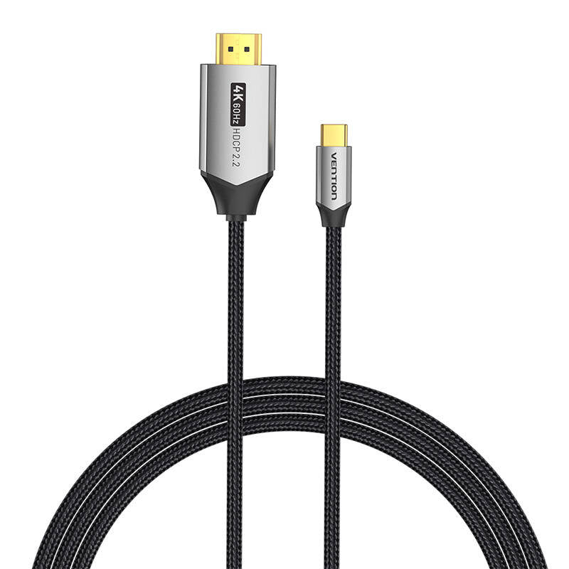 USB-C til HDMI 2.0 kabel Vention CRBBH 2m, 4K 60Hz (sort)