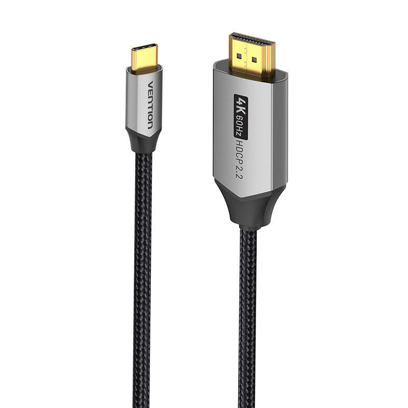 USB-C til HDMI 2.0 kabel Vention CRBBH 2m, 4K 60Hz (sort)