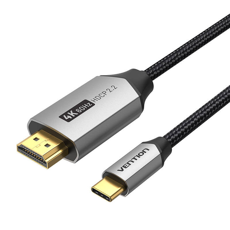 USB-C til HDMI 2.0 kabel Vention CRBBH 2m, 4K 60Hz (sort)