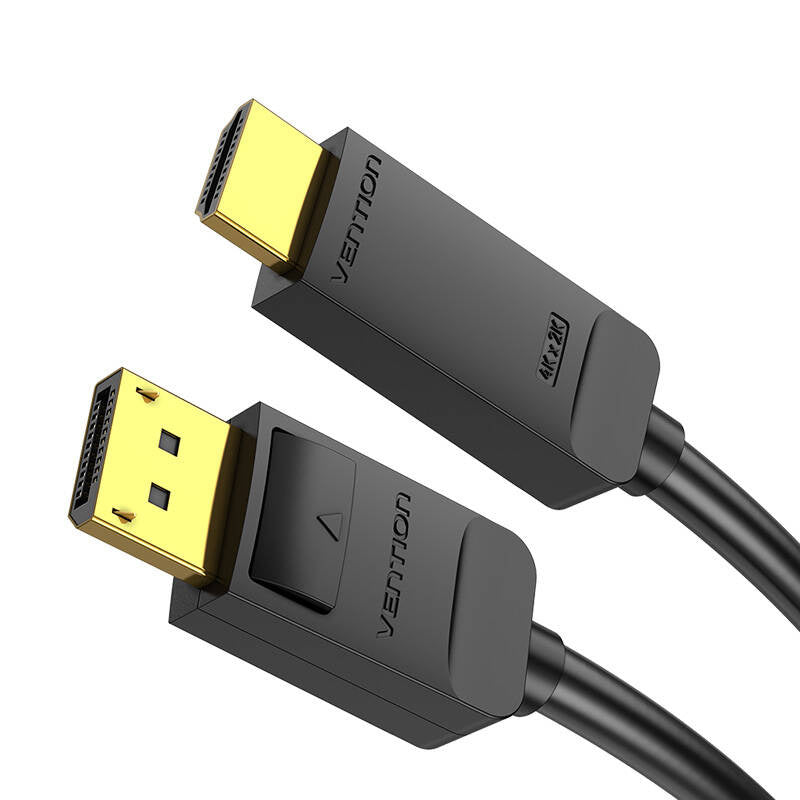 DisplayPort 1.2 til HDMI 1.4 Kabel Vention HAGBH 2m, 4K 30Hz (Sort)