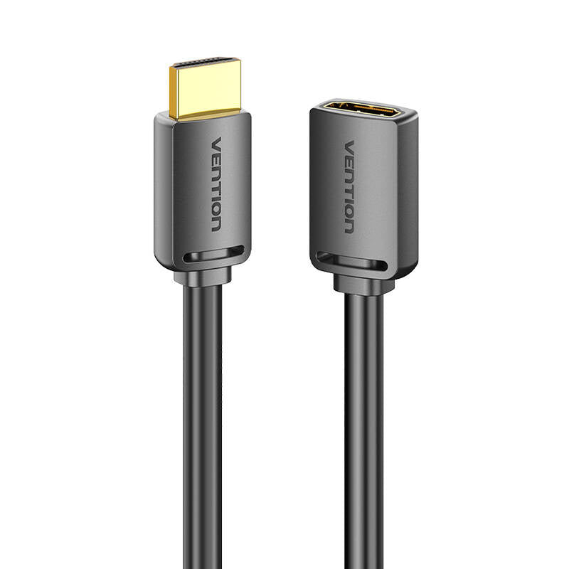 HDMI 2.0 Mand til HDMI 2.0 Kvindelig udvidelseskabel Vention AHCBD 0,5m, 4K 60Hz, (Sort)