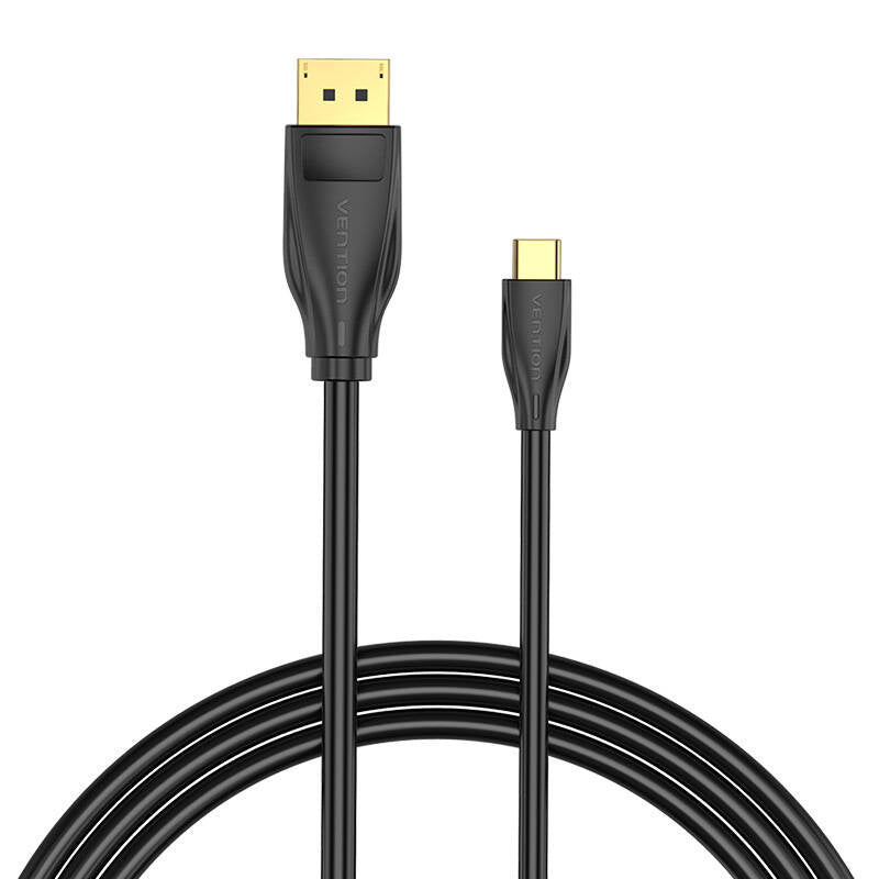 USB-C til DisplayPort 1.4 Kabel Vention CGYBH, 2m, 8K 60Hz/4K 120Hz (sort)