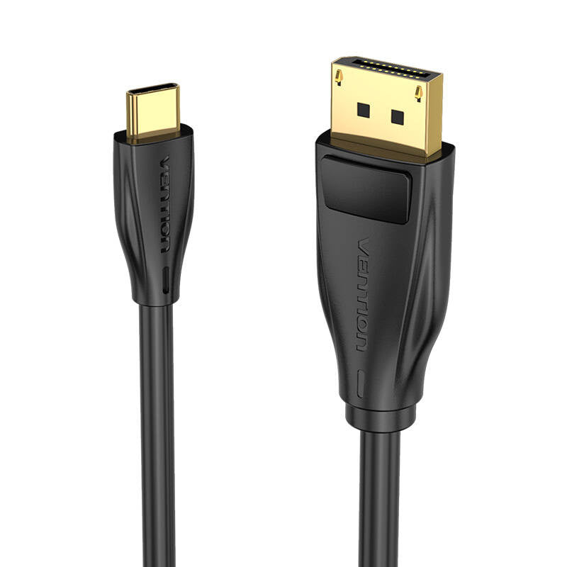USB-C til DisplayPort 1.4 Kabel Vention CGYBH, 2m, 8K 60Hz/4K 120Hz (sort)