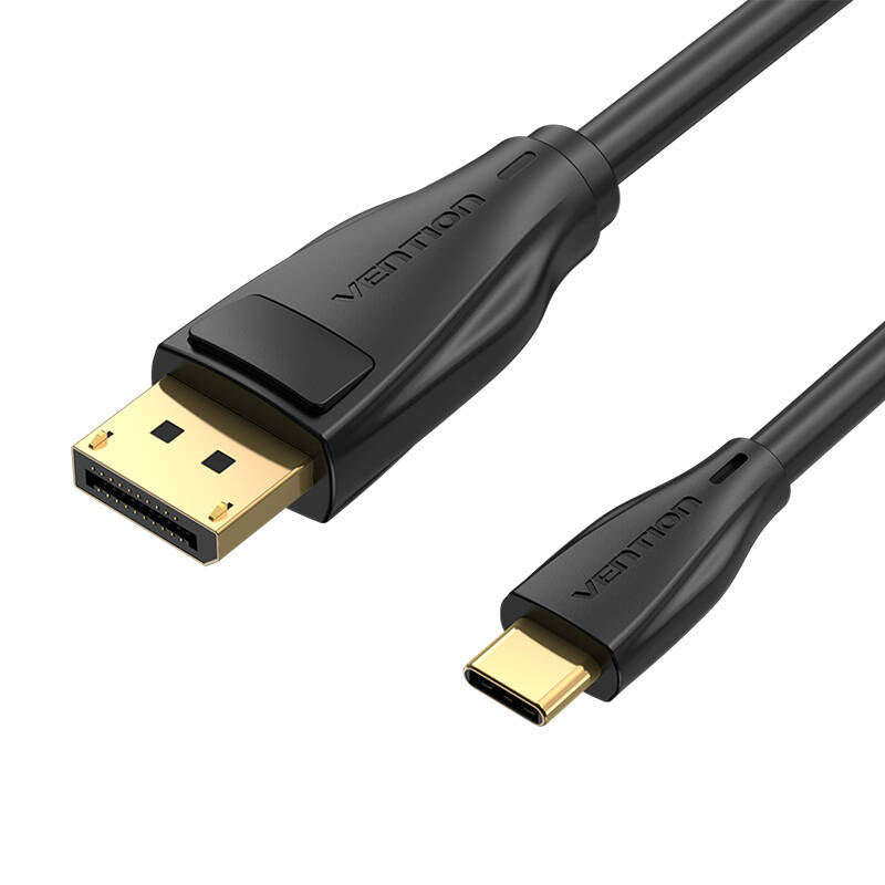 USB-C til DisplayPort 1.4 Kabel Vention CGYBH, 2m, 8K 60Hz/4K 120Hz (sort)