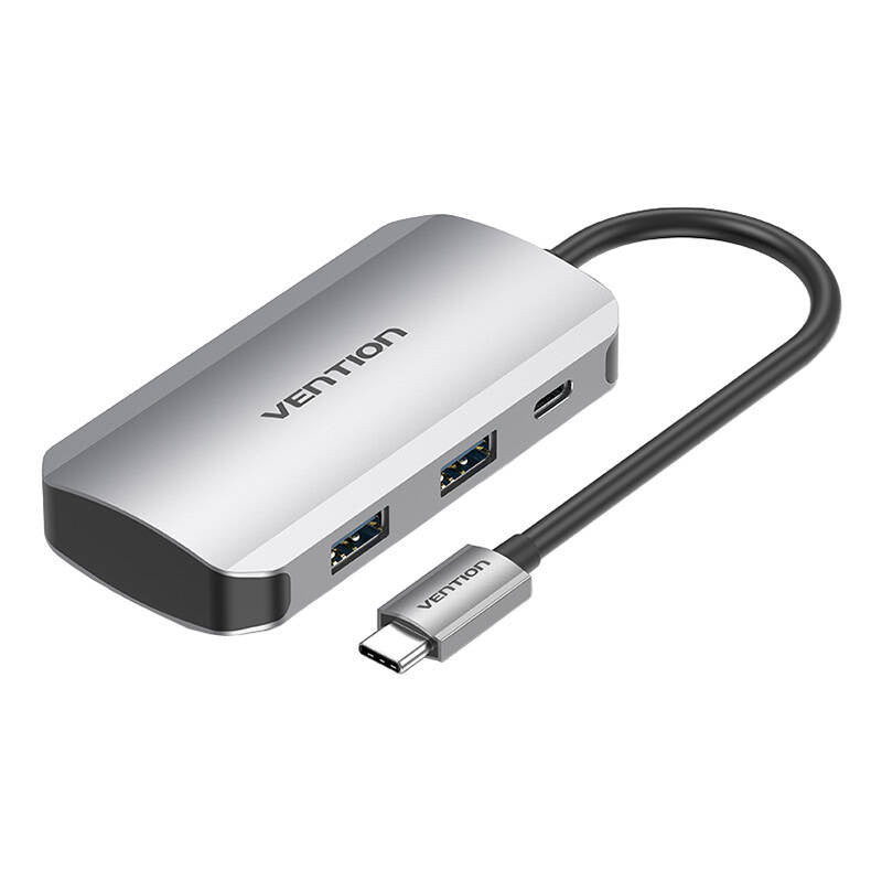 USB-C Docking Station til 4x USB3.0, PD 0,15m Vention TNBHB (grå)