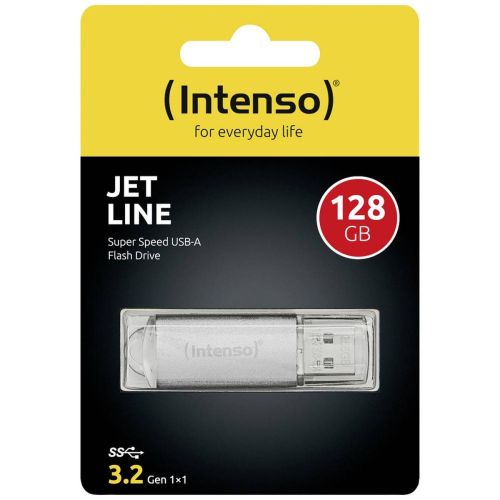 Intenso Pendrive 128GB Jet Line USB 3.2, Silver EU (3541491)