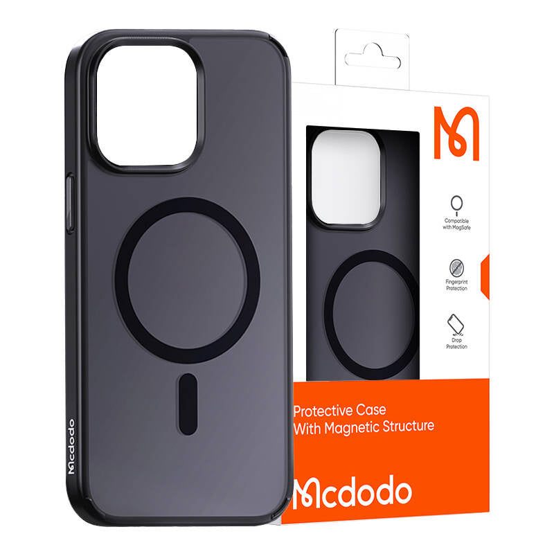 Magnetisk etui McDodo til iPhone 15 Pro Max (sort)