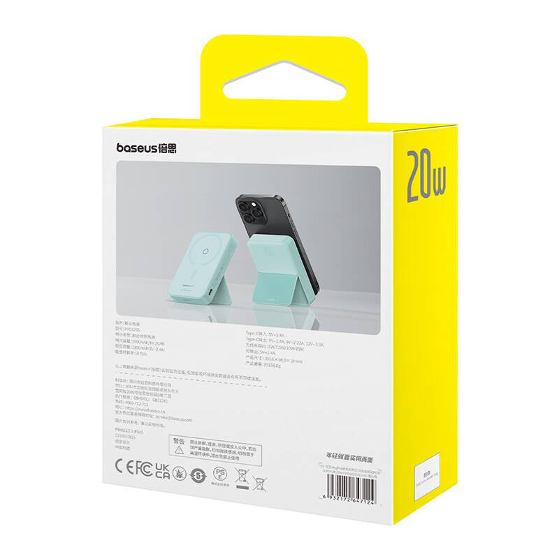 Powerbank Baseus MagPro Magnetic 5000mAh 20W, MagSafe (mynt)