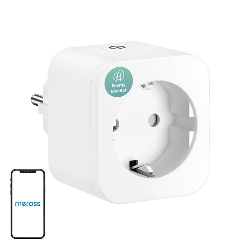 Smart plug MEROSS MSS305-EU med energimonitor (ikke HomeKit)