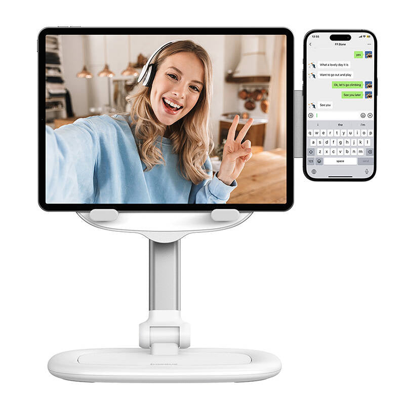 Tablet/telefonstativ Baseus Seashell serie hvid