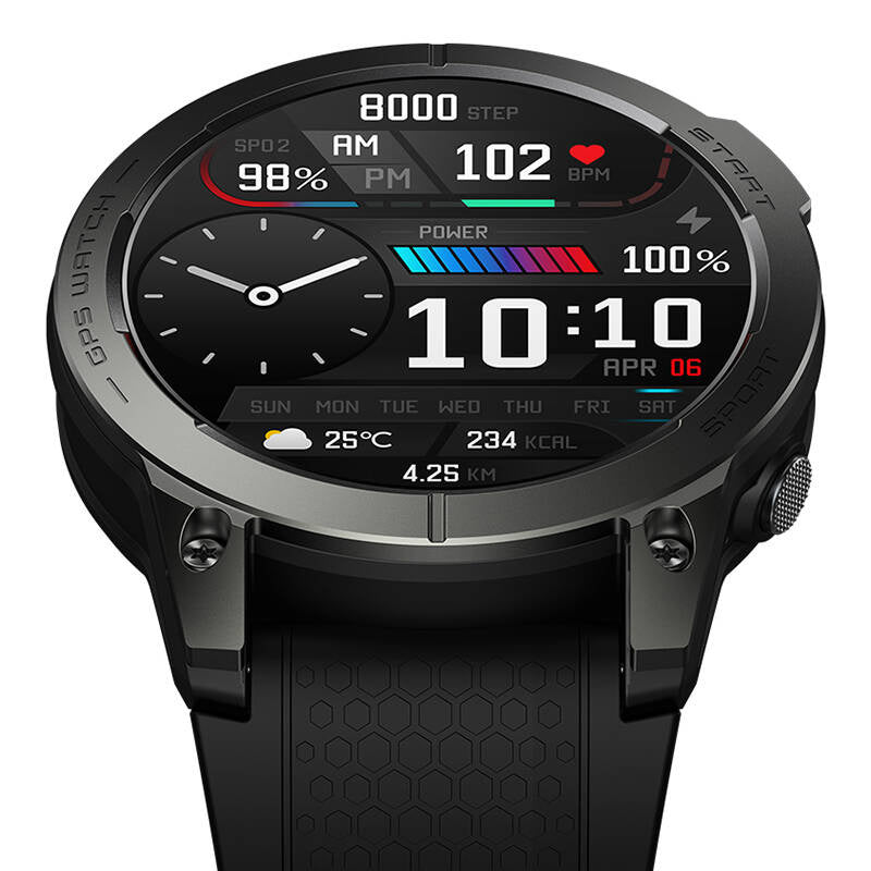 Smartwatch Zeblaze Stratos 3 (sort)