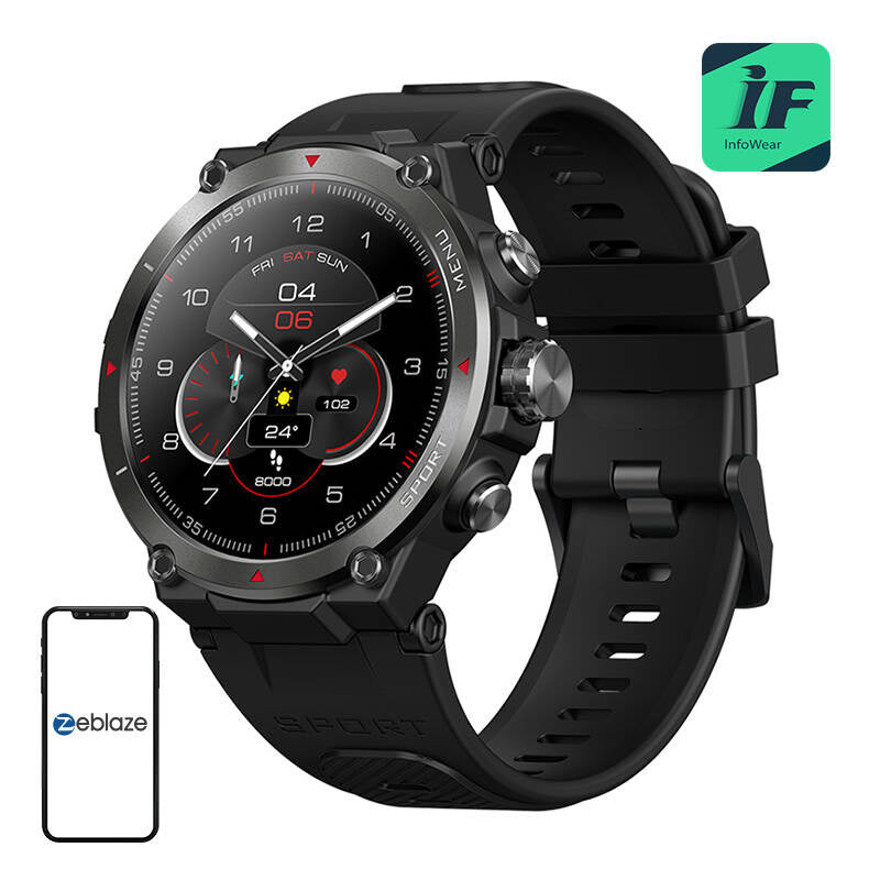 Smartwatch Zeblaze Stratos 2 (sort)
