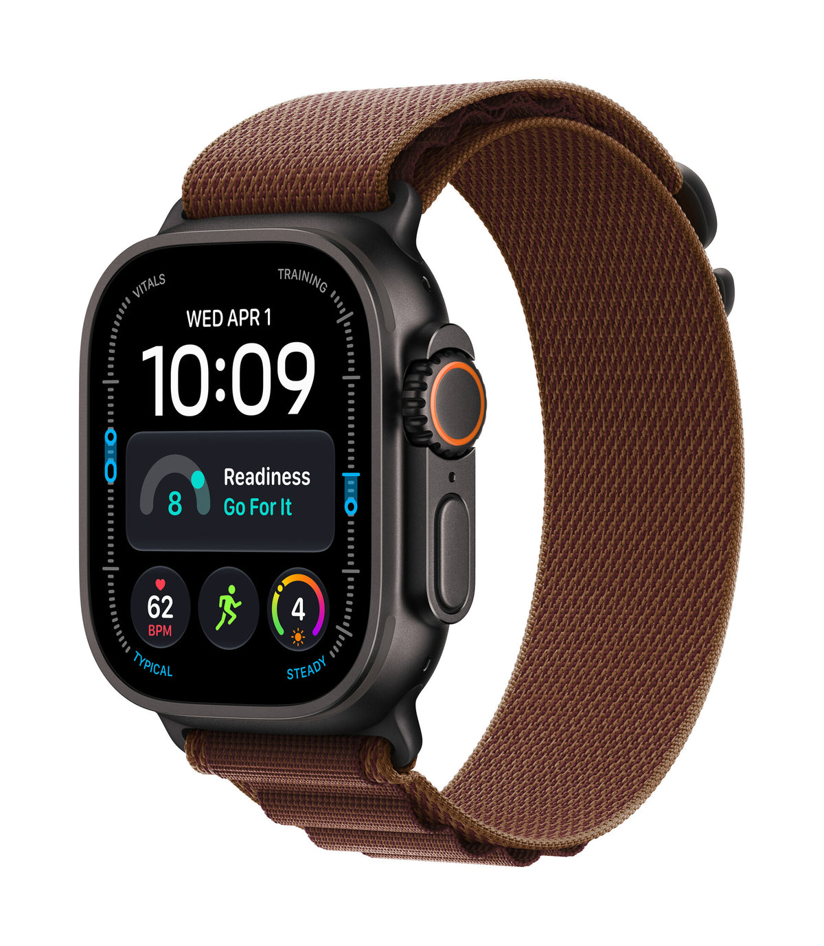 *Apple Watch Ultra 4 GPS + Cellular 49mm Black Titanium Case with Burgundy Alpine Loop - M