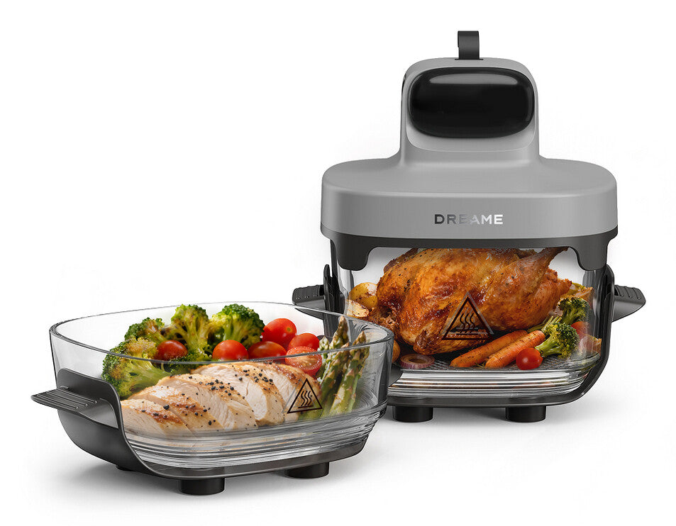 Dreame PT60 Single 4.5 L Stand-alone 1500 W Hot air fryer Grey