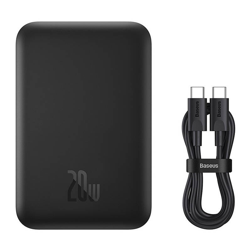 Mini trådløs PowerBank 20W Baseus (sort)