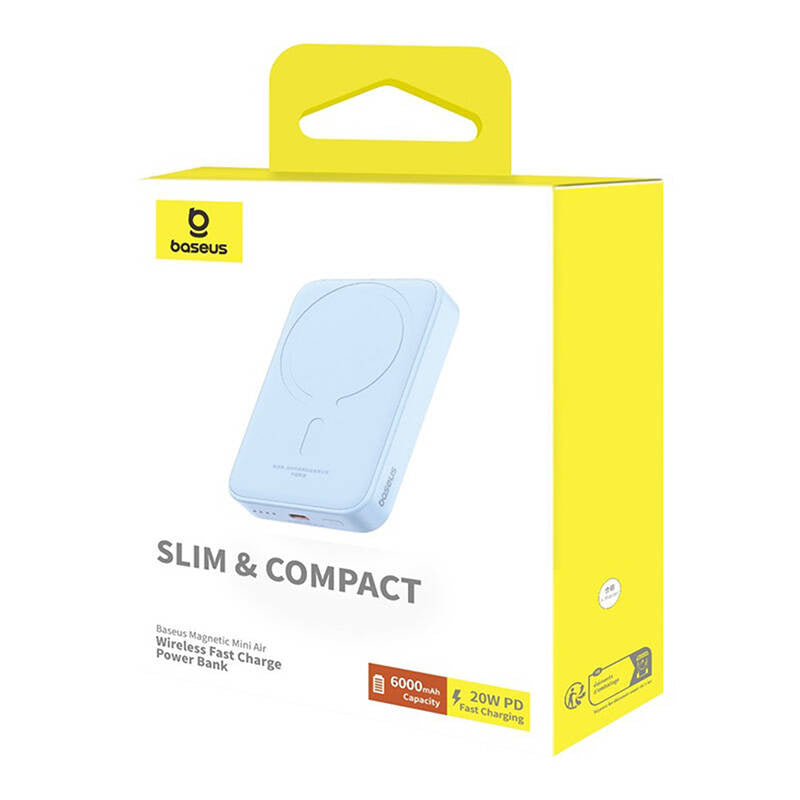 Powerbank mini Baseus 6000 mAh 20W (blå)