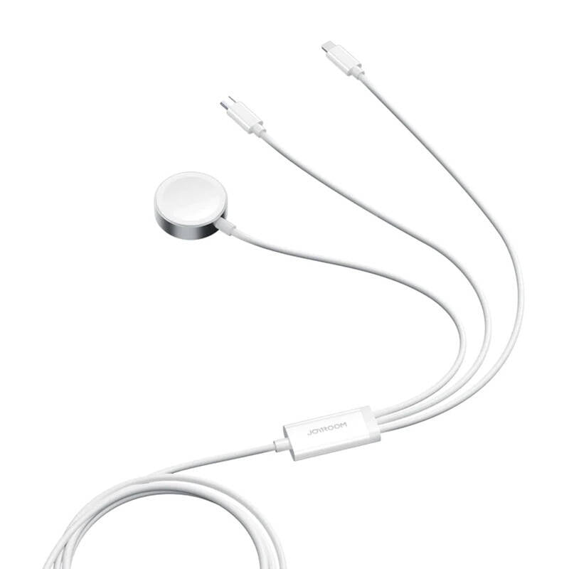 Apple Watch Magnetisk oplader Joyroom S-IW008 Lightning + USB-C 5V 1.2m (hvid)