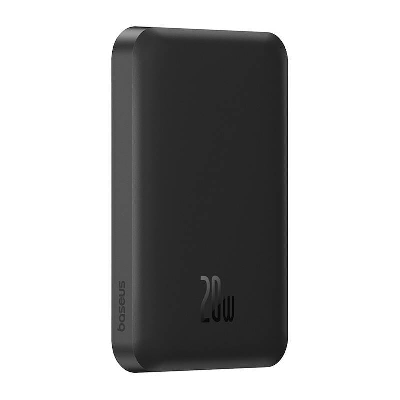 Magnetisk Mini Powerbank Baseus 5000mAh, USB-C 20W (sort)