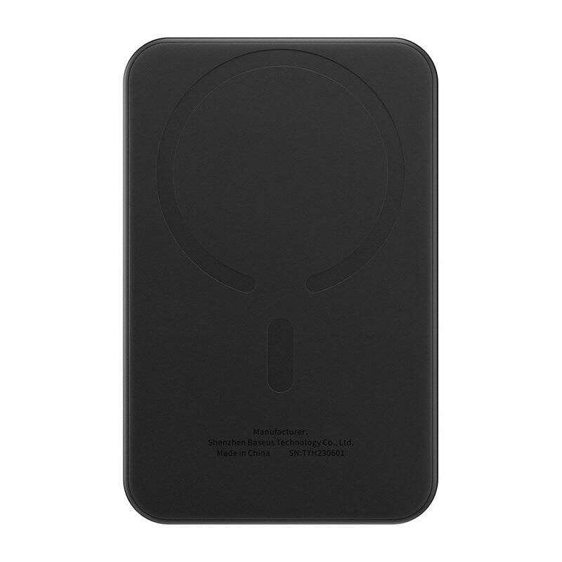 Magnetisk Mini Powerbank Baseus 5000mAh, USB-C 20W (sort)