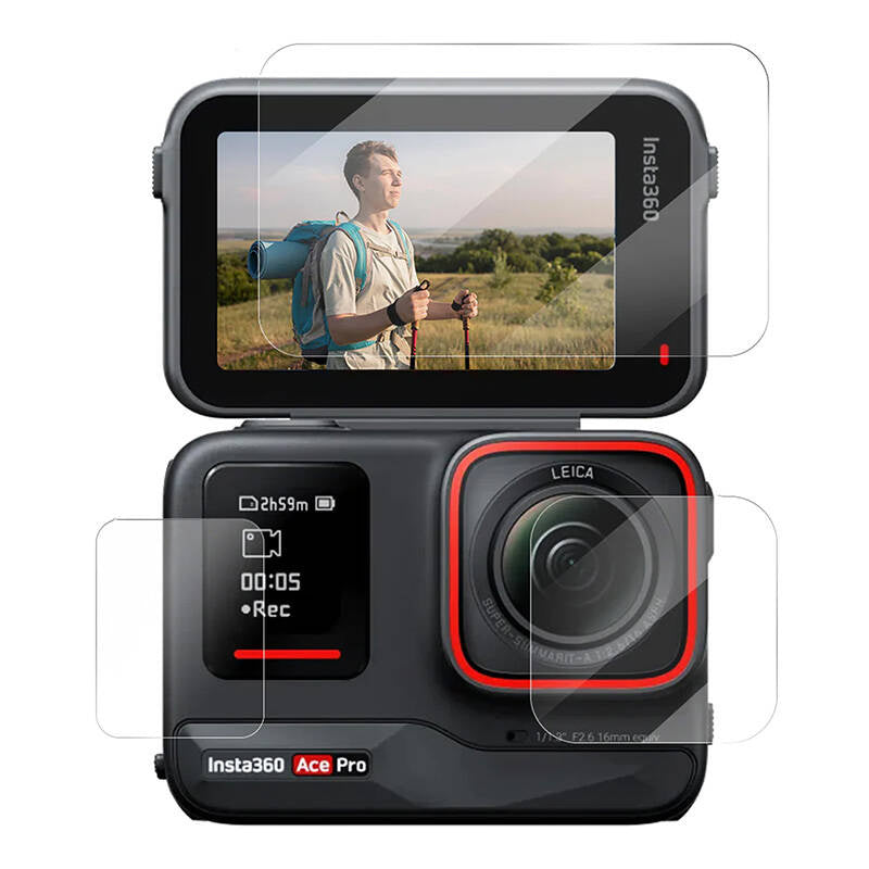 TELESIN hærdet glas til Insta360 Ace Pro / Ace kamera