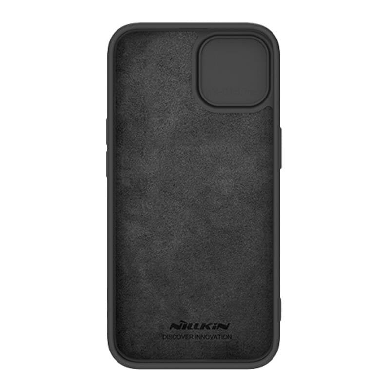 Nillkin CamShield Silky Silicone Case til iPhone 15 Plus (sort)
