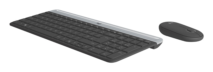 Logitech Slim Wireless Combo MK470 Sæt med mus og tastatur Trådløs Nordisk